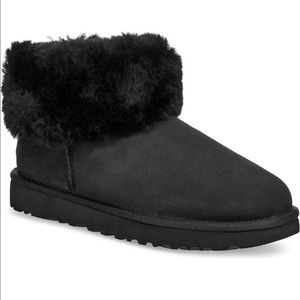 UGG Classic Mini Fluff Genuine Shearling Bootie